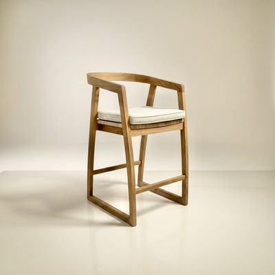 Fauteuil de bar Jaya en teck massif